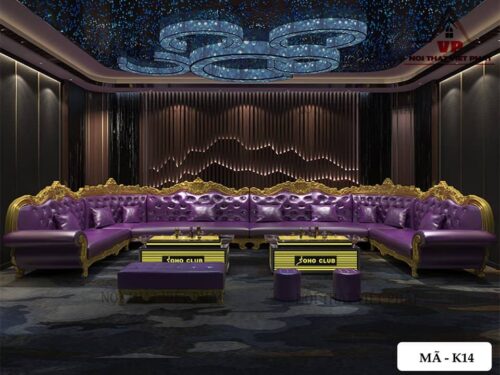 Ghế Sofa Karaoke Cao Cấp Tân Cổ Điển - Mã K14