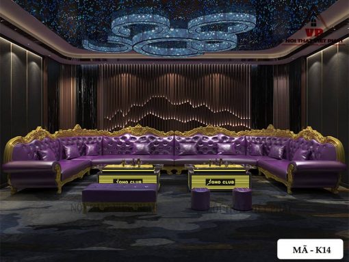 Ghế Sofa Karaoke Cao Cấp Tân Cổ Điển - Mã K14