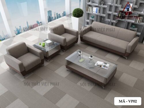 Sofa Văn Phòng Vải Đẹp - Mã VP02-1