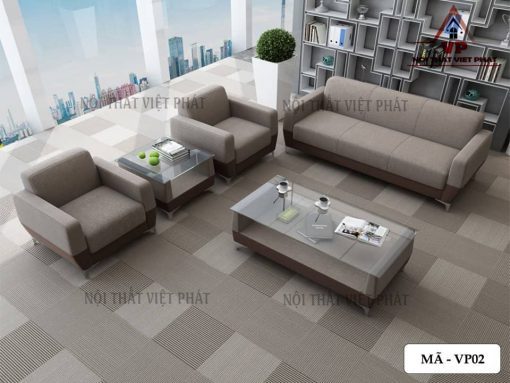 Sofa Văn Phòng Vải Đẹp - Mã VP02-1