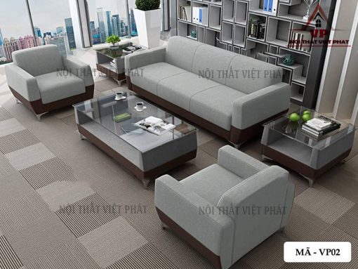 Sofa Văn Phòng Vải Đẹp - Mã VP02-2