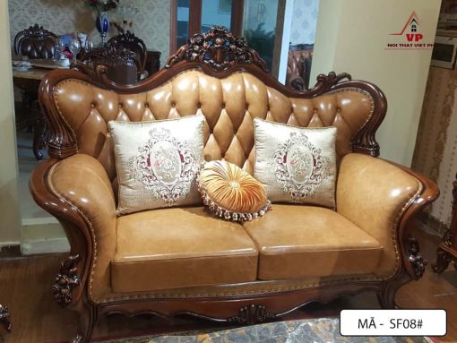 Bàn Ghế Phòng Khách Cổ Điển - Mã CĐ08-2