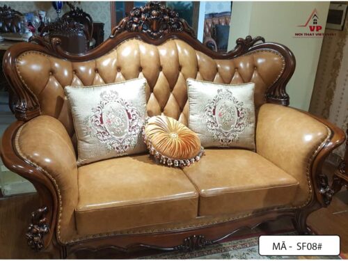 Bàn Ghế Phòng Khách Cổ Điển - Mã CĐ08-3