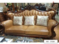 Bàn Ghế Phòng Khách Cổ Điển - Mã CĐ08-4