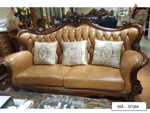 Bàn Ghế Phòng Khách Cổ Điển - Mã CĐ08-4