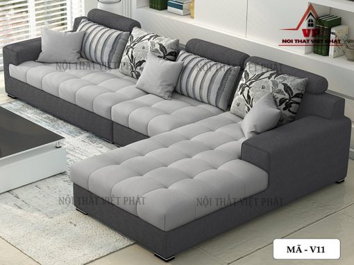 Bàn Ghế Sofa Nỉ - Mã V11-3