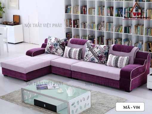 Ghế Sofa Nỉ Đẹp Hiện Đại - Mã V04-1