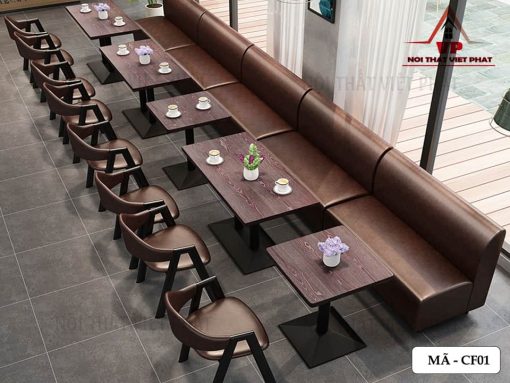 Ghế Sofa Quán Cafe Giá Rẻ - Mã CF01-2