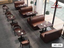 Ghế Sofa Quán Cafe Giá Rẻ - Mã CF01-3