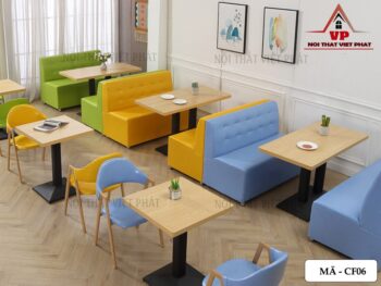 Ghế Sofa Quán Trà Sữa -Mã CF06-1