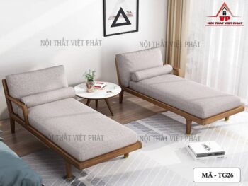 Ghế Sofa Thư Giãn Gỗ - TG26-2