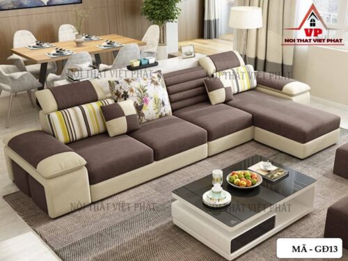 Mẫu Sofa Gia Đình Vải - Mã GĐ13-1