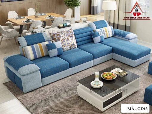Mẫu Sofa Gia Đình Vải - Mã GĐ13-3