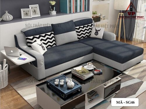Mẫu Sofa Giường Chữ L Mini - Mã SG46-1