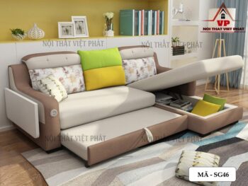Mẫu Sofa Giường Chữ L Mini - Mã SG46-2