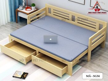 Mẫu Sofa Giường Gỗ Đa Năng - Mã SG54