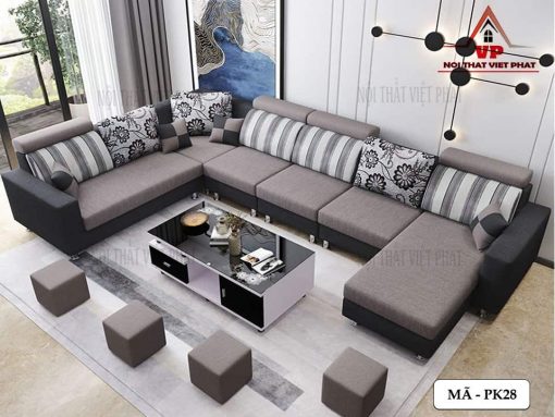 Mẫu Sofa Phòng Khách Chữ U - Mã PK28-2