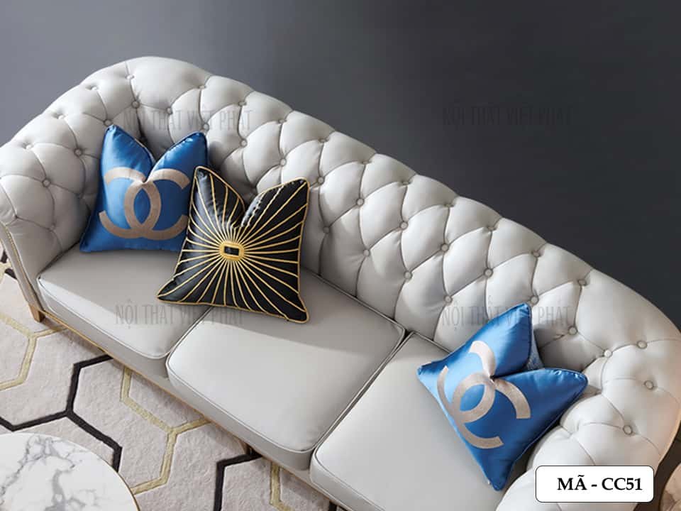 Sofa Băng Da Cao Cao Cấp - Mã CC51-1