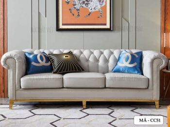Sofa Băng Da Cao Cao Cấp - Mã CC51