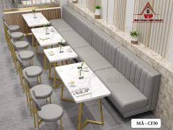 Sofa Cafe Bọc Da - Mã CF30-1