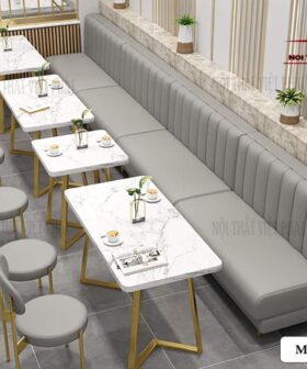 Sofa Cafe Bọc Da - Mã CF30-1