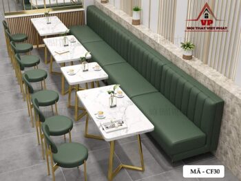 Sofa Cafe Bọc Da - Mã CF30