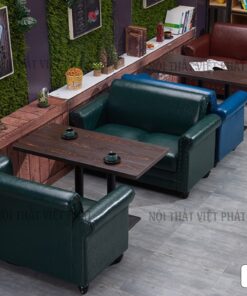 Sofa Da Quán Cafe - Mã CF33-1