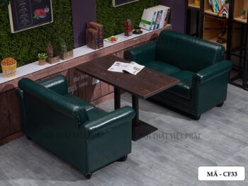 Sofa Da Quán Cafe - Mã CF33