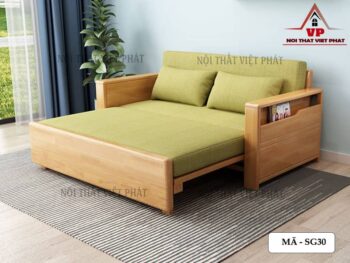 Sofa Giường Kéo Gỗ - Mã SG30-4