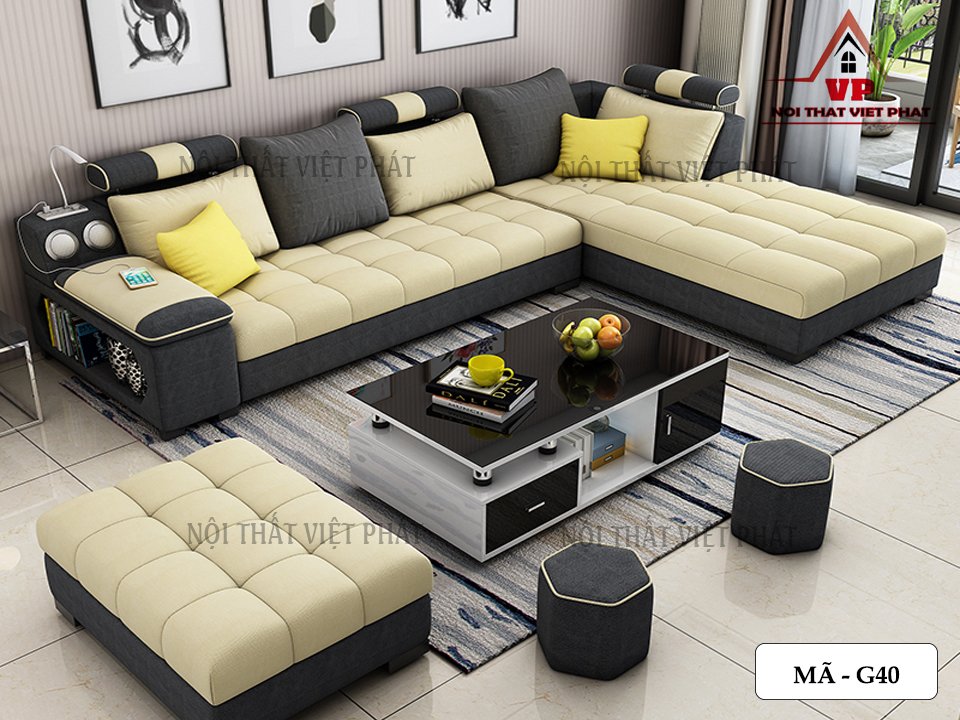 Sofa Góc L Đẹp - Mã G40-1