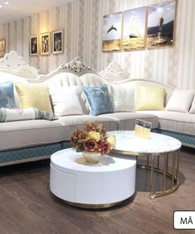 Sofa Phòng Khách Cổ Điển - Mã CĐ1851-1