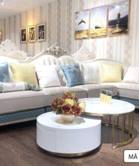 Sofa Phòng Khách Cổ Điển - Mã CĐ1851-3