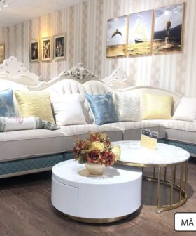 Sofa Phòng Khách Cổ Điển - Mã CĐ1851-4