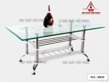 Bàn Sofa Kính Giá Rẻ - Mã BK03