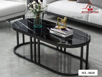 Bàn Sofa Mặt Đá Oval - Mã BK29-2