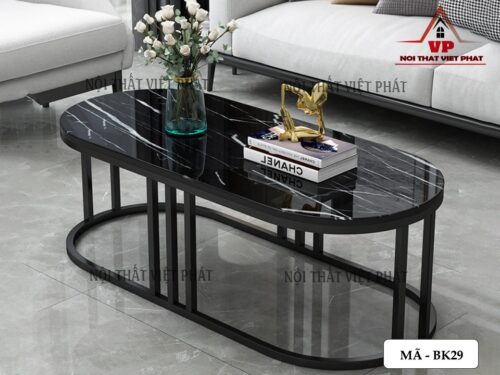 Bàn Sofa Mặt Đá Oval - Mã BK29-2