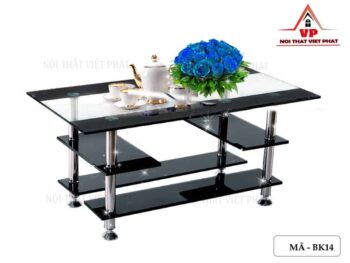 Bàn Sofa Mặt Kính Đen - Mã BK14