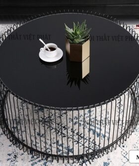 Bàn Sofa Tròn Chân Sắt - Mã BK18