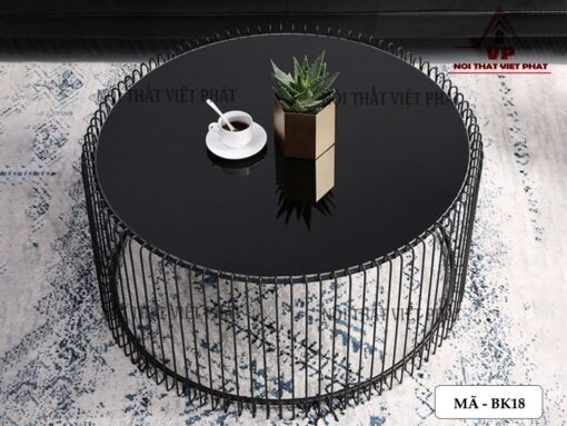 Bàn Sofa Tròn Chân Sắt - Mã BK18