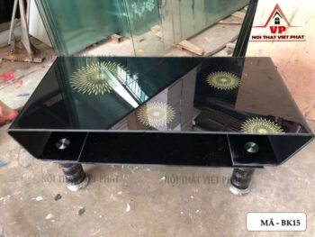 Bàn sofa Uốn Mặt Kính - Mã BK15-1