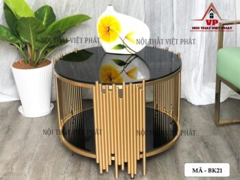 Bàn Trà Chân Sắt Đẹp - Mã BK21