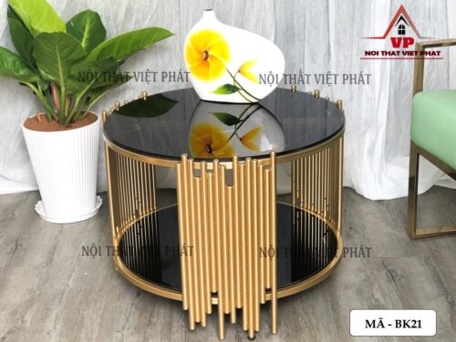 Bàn Trà Chân Sắt Đẹp - Mã BK21