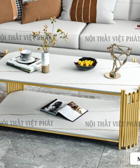 Bàn Trà Khung Sắt - Mã BK36