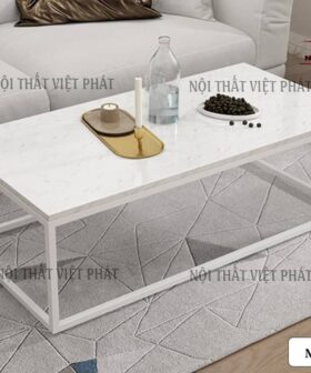 Bàn Trà Mặt Đá Nhỏ - Mã BK37-2