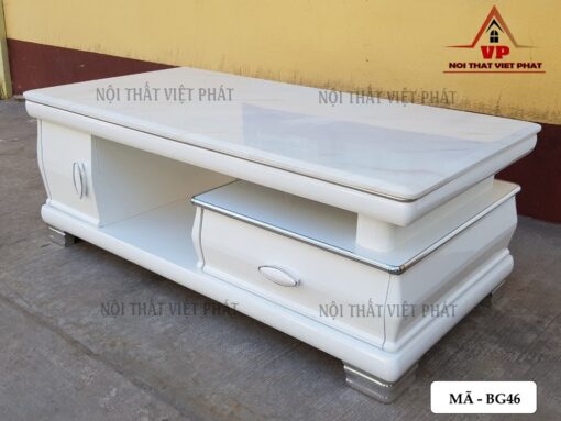 Bàn Trà Mặt Đá Trắng - Mã BG46-1