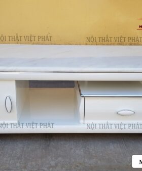 Bàn Trà Mặt Đá Trắng - Mã BG46