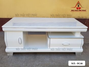 Bàn Trà Mặt Đá Trắng - Mã BG46