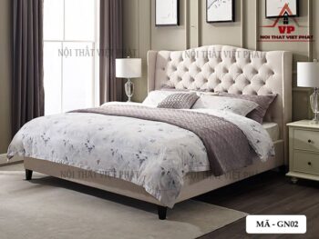 Giường Bọc Nỉ Cao Cấp - Mã GN02