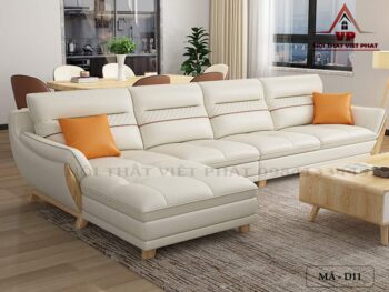 Sofa Da Phòng Khách Đẹp - Mã D11-1