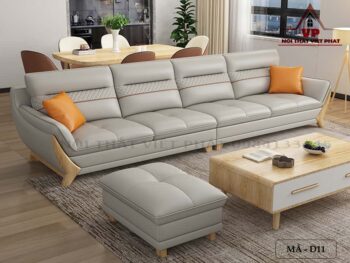 Sofa Da Phòng Khách Đẹp - Mã D11-3